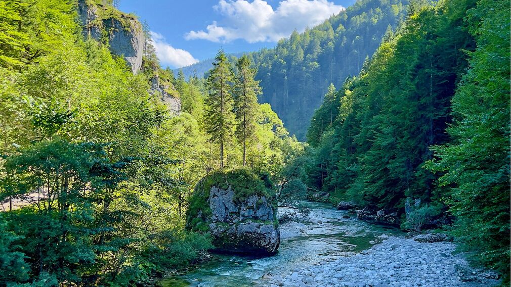 auf dem Weg zur Gufferthütte