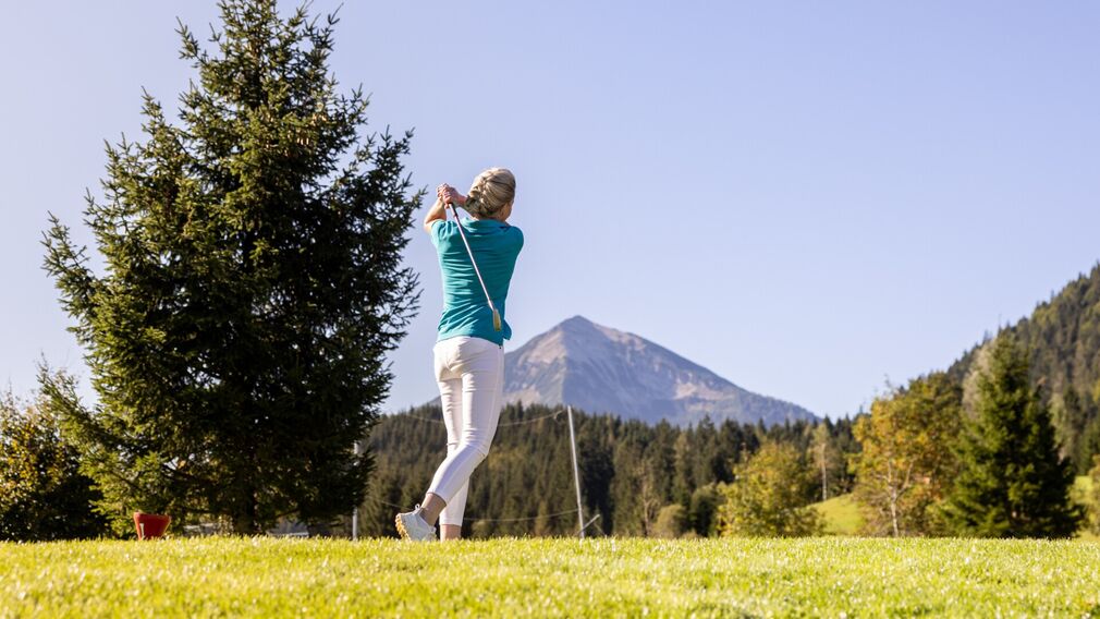 an autumn round of golf at Achenkirch Golf Course